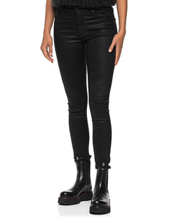 AG Jeans Farrah Skinny Ankle Coated Black