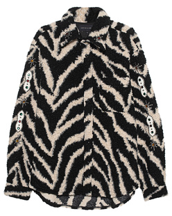 Coût de la Liberté Tommy Wool Oversize Zebra Cream Black 