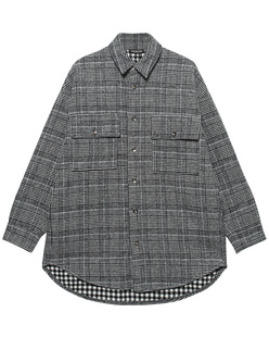 TRUE RELIGION Flock Eagel Check Black