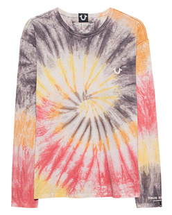 TRUE RELIGION Tie Dye Orange Yellow Grey