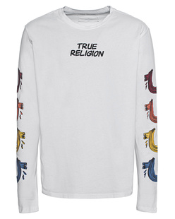TRUE RELIGION Logo Sleeve White