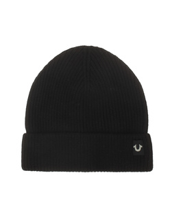 TRUE RELIGION Beanie Logo Black
