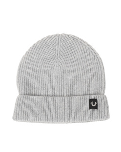 TRUE RELIGION Beanie Logo Heather Grey