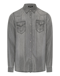 TRUE RELIGION Bleach Stitching Grey