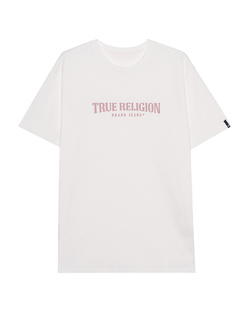 TRUE RELIGION Logo Print Direct Dye Off-White