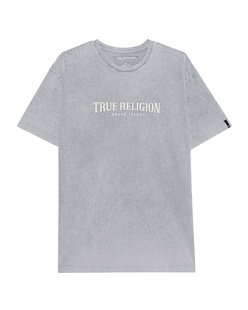 TRUE RELIGION Logo Print Direct Dye Frost