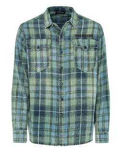 TRUE RELIGION Checked Blue