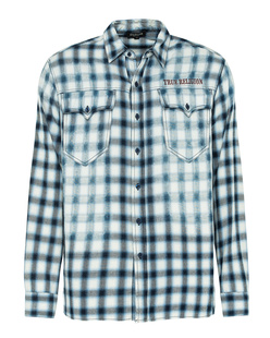 TRUE RELIGION Indigo Check Blue
