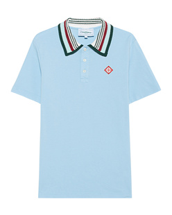 CASABLANCA Pique Mint Striped Pale Blue