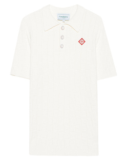 CASABLANCA Checked Yoke Boucle White