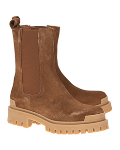 Ennequadro Crosta Glove Brown
