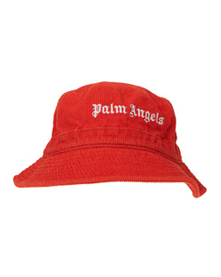 Palm Angels Cord Logo Bucket Red