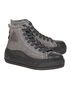 R13 Kurt High Top Light Grey 