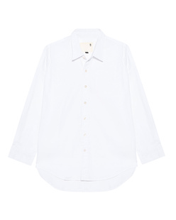 R13 Drop Neck Oxford White