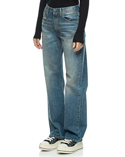 R13 Alice Slim Straight Leg Blue