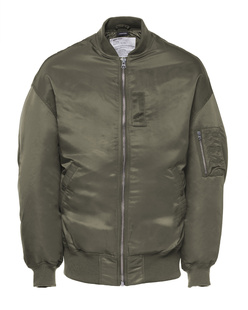R13 Zip Out Down Bomber Olive
