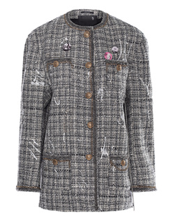 R13 Slouch Tweed Grey