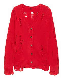 R13 Distressed Oversized Red 