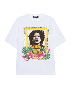 DSQUARED2 Bob Marley Skater Fit White