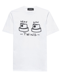 DSQUARED2 Dean Dan Twins Tee White