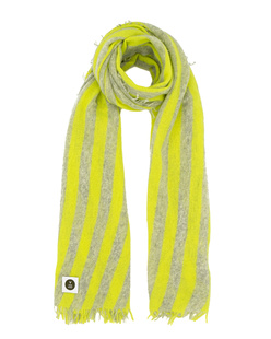 V von Goat Cashmere Neon Yellow Melange Grey