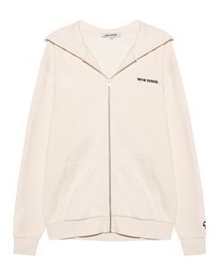 9N1M SENSE Essential Zip Hoody White Sand