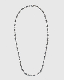 Serge DeNimes Silver Barbed Wire Necklace