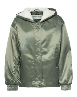 Shoreditch Ski Club Nila Shearling Bomber Khaki