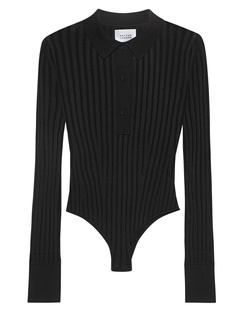 GALVAN LONDON Rhea Sleeve Body Suit Black