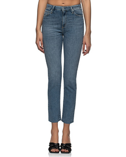 AG Jeans Isabelle High Rise Straight Crop Blue
