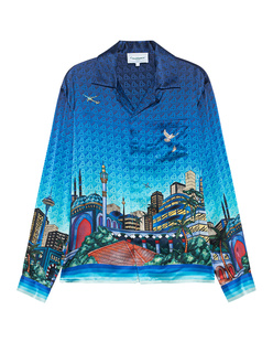 CASABLANCA Cuban Collar Long Sleeve Multicolor