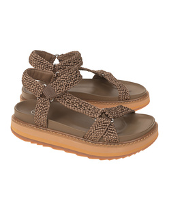 ASH Ugo Intreccio Satin Braided Sesame