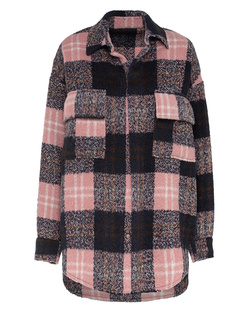 TRUE RELIGION Check Oversize Rose