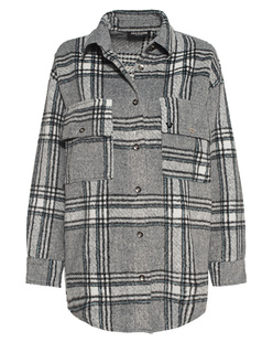 TRUE RELIGION Checked Colibri Grey Off-White