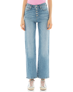 TRUE RELIGION Bootcut Highrise Flare Button Blue