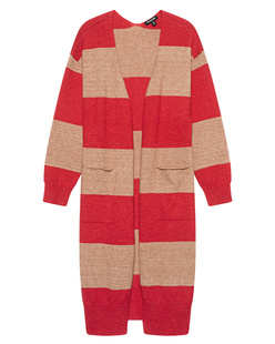 TRUE RELIGION Block Stripes Long Red Beige
