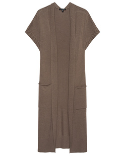 TRUE RELIGION Long Collarless Brown