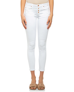 TRUE RELIGION Halle Button Fly White