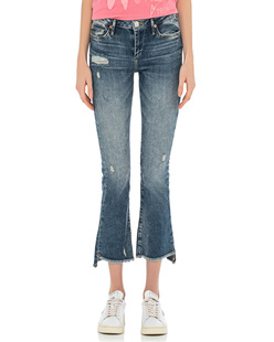 TRUE RELIGION HALLE KICK FLARE BLUE DENIM