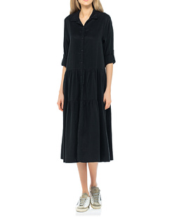 TRUE RELIGION Ruffles Tencel Black
