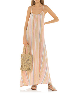 TRUE RELIGION Spaghetti Strap Stripe Mulitcolor