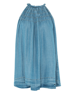 TRUE RELIGION Neckholder Sand Bleach Wash Blue