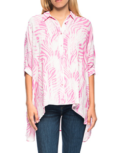 TRUE RELIGION Oversize Zebra Cyclamen Pink