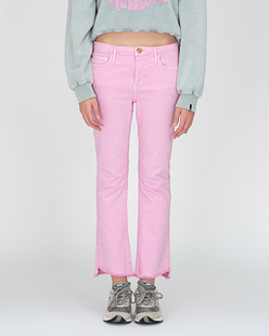 TRUE RELIGION Halle Kick Flare Crop Pink