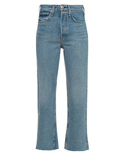 RAG&amp;BONE Maya Eastwood High-Rise Ankle Straight Blue