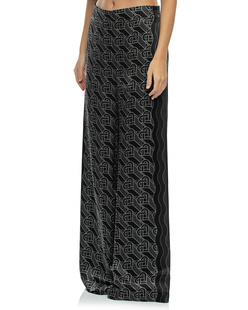 CASABLANCA Printed Wide Leg Black