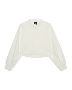 THOM KROM Cropped Oversize Off White