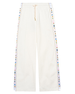 CASABLANCA Satin Embroidered Off White