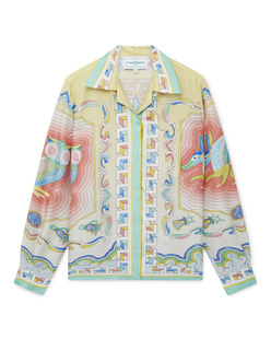 CASABLANCA CUBAN COLLAR SILK Multicolor