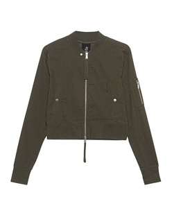 THOM KROM Cropped Bomber Hunter Green